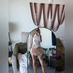 Free People Peach Mini Skirt